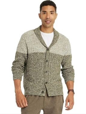 Goodfellow & Co Mens Green Shawl Collar Cardigan Sweater XXL – EUC Chunky Knit